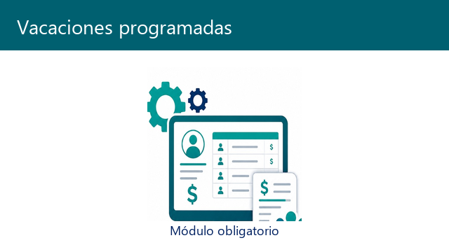 EPayRoll — módulo de vacaciones programadas